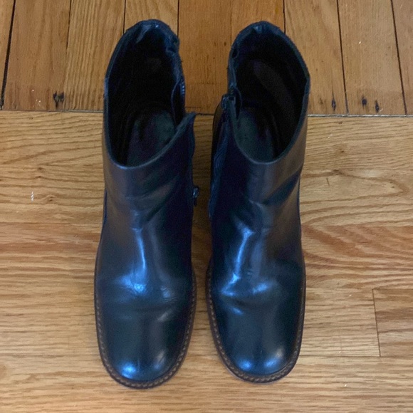 Coup D’Etat Ltd Leather Brazilian Made Wood Heeled Bootie - Picture 3 of 13